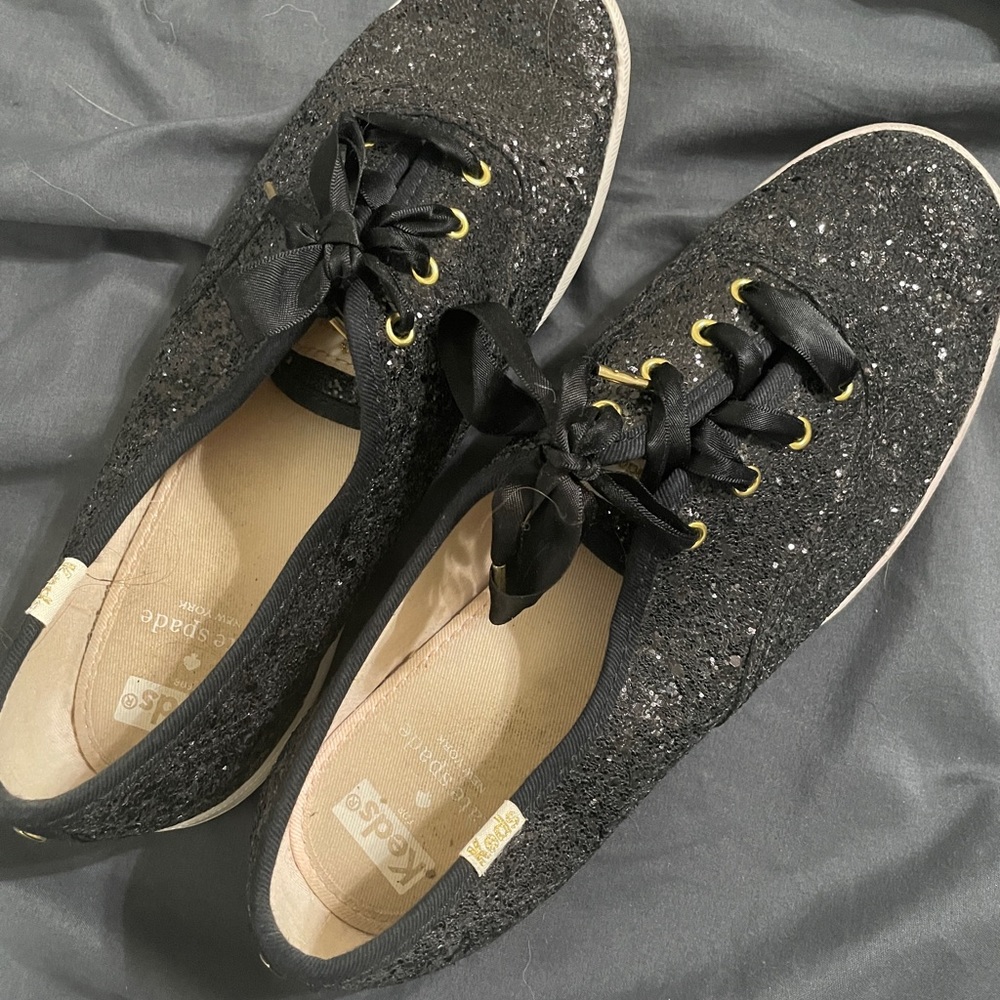 Black glitter Kate Spade KEDS